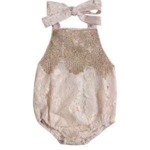 Lace Romper Baby Girl Size 6months